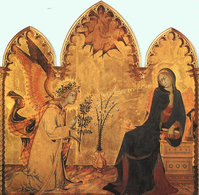 Simone Martini The Annunciation and the Two Saints France oil painting art